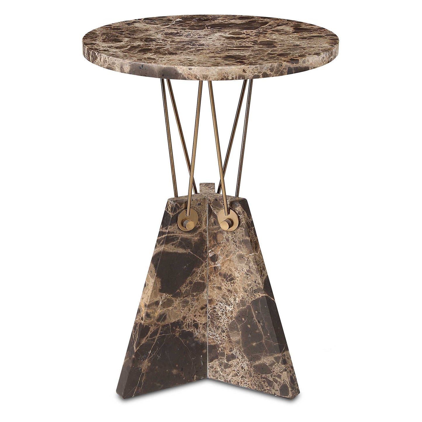 Table d'appoint en marbre Levitate d'Abbyson Home