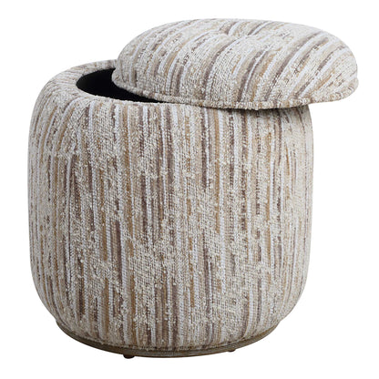 Abbyson Home Dialogue Pouf beige