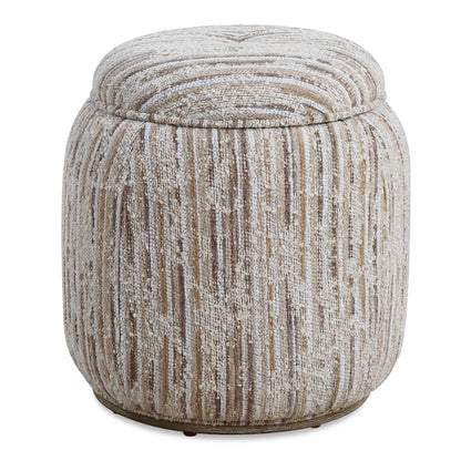 Abbyson Home Dialogue Pouf beige