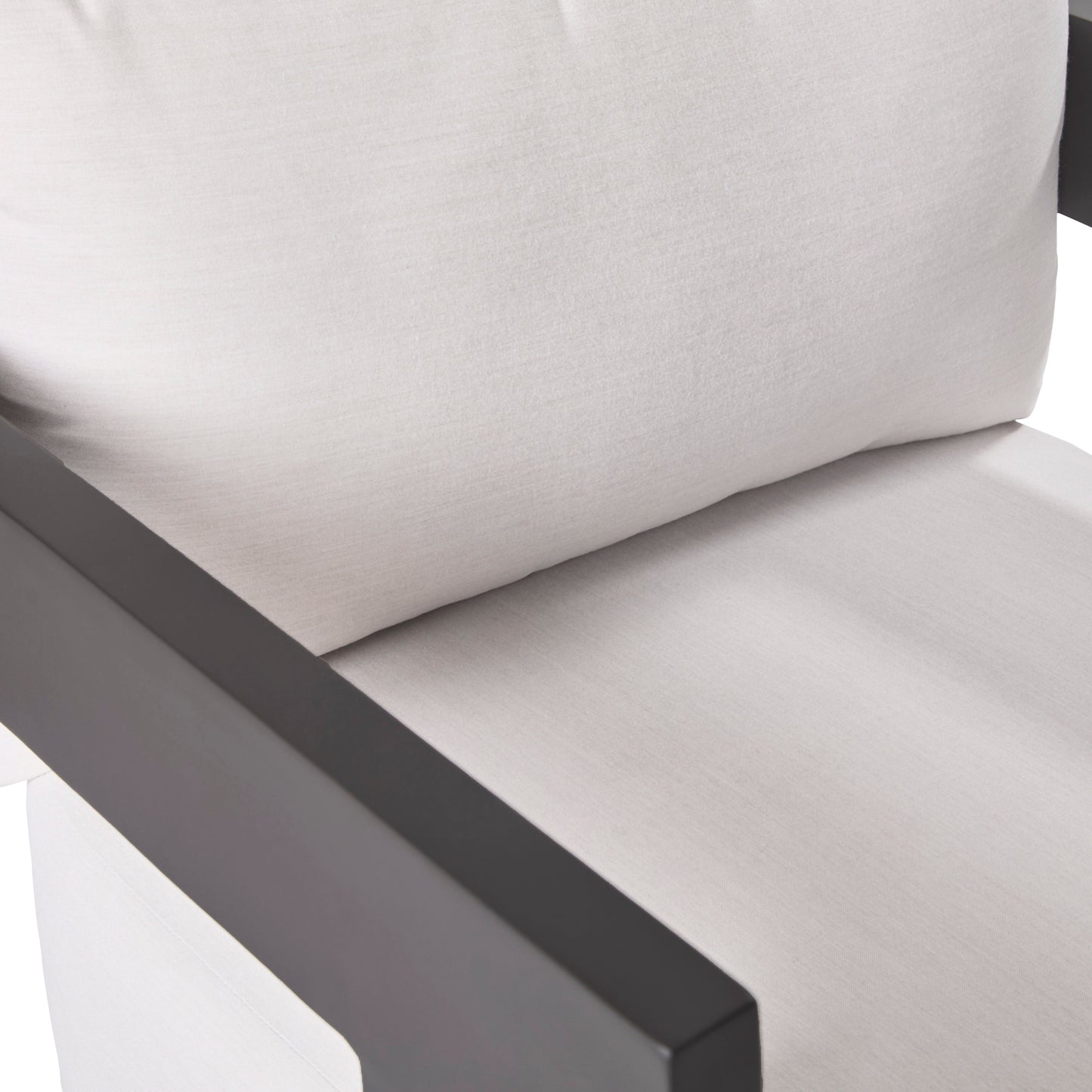 Chaise longue d'extérieur Sedona, revêtement Sunbrella Cast Pumice et aluminium bronze