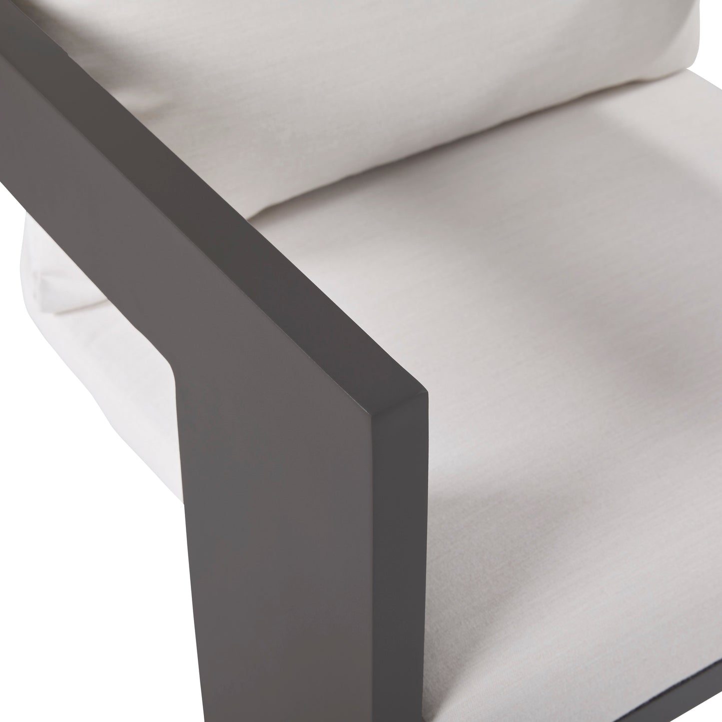 Ensemble de 2 chaises de jardin Sedona, revêtement Sunbrella Cast Pumice et aluminium bronze