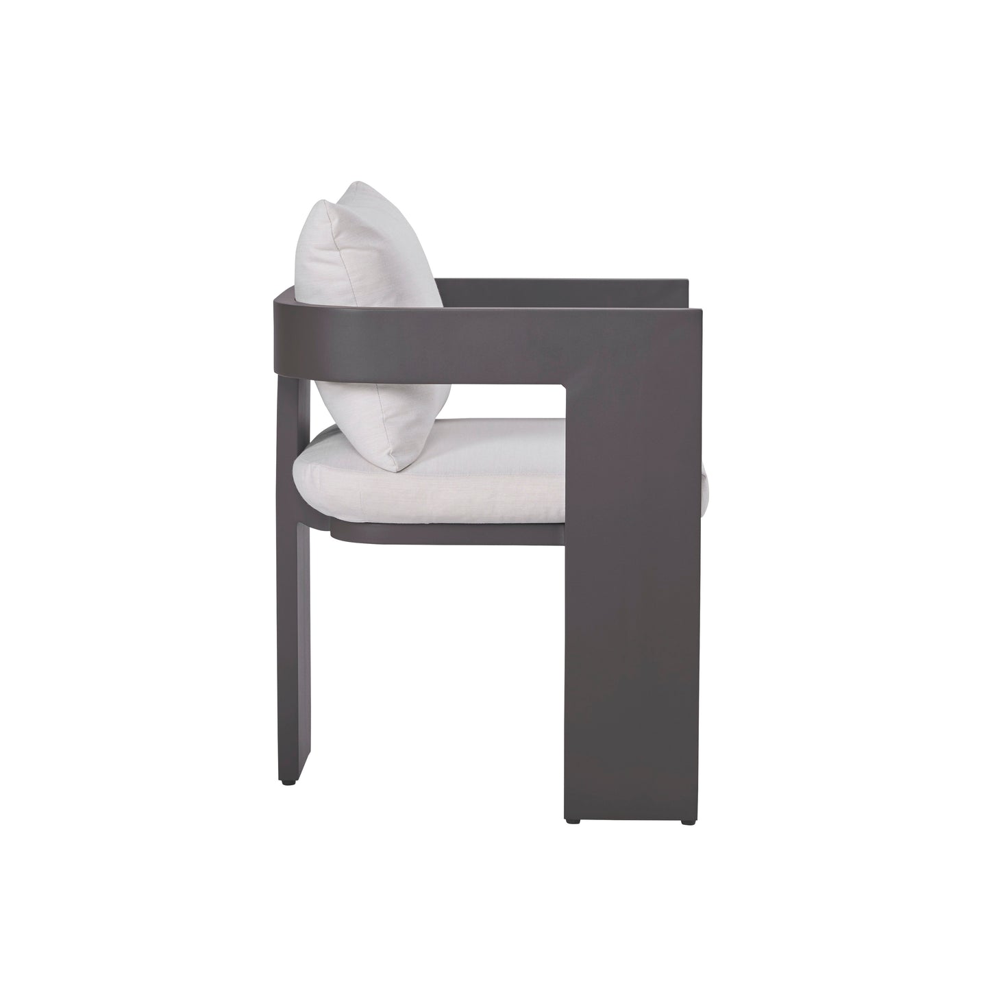 Ensemble de 2 chaises de jardin Sedona, revêtement Sunbrella Cast Pumice et aluminium bronze