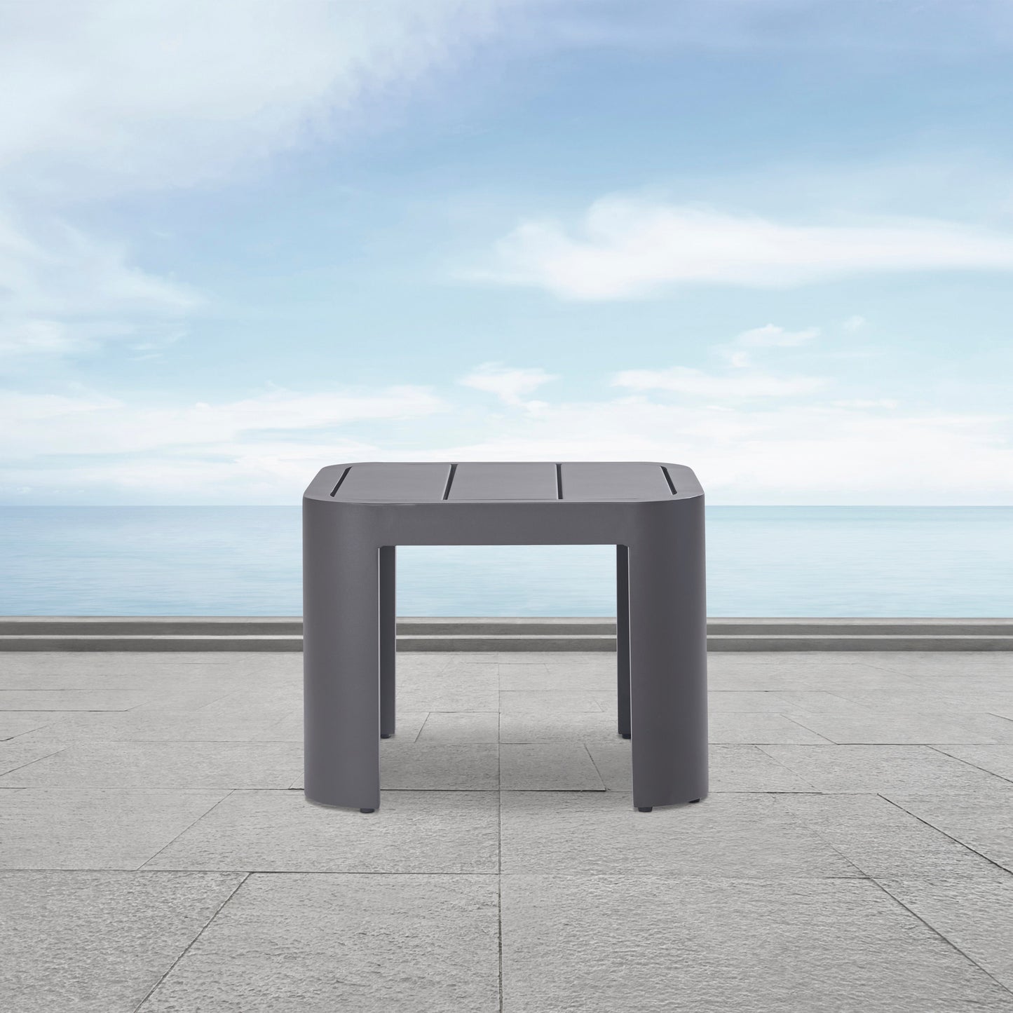 Table d'appoint d'extérieur Sedona, aluminium bronze