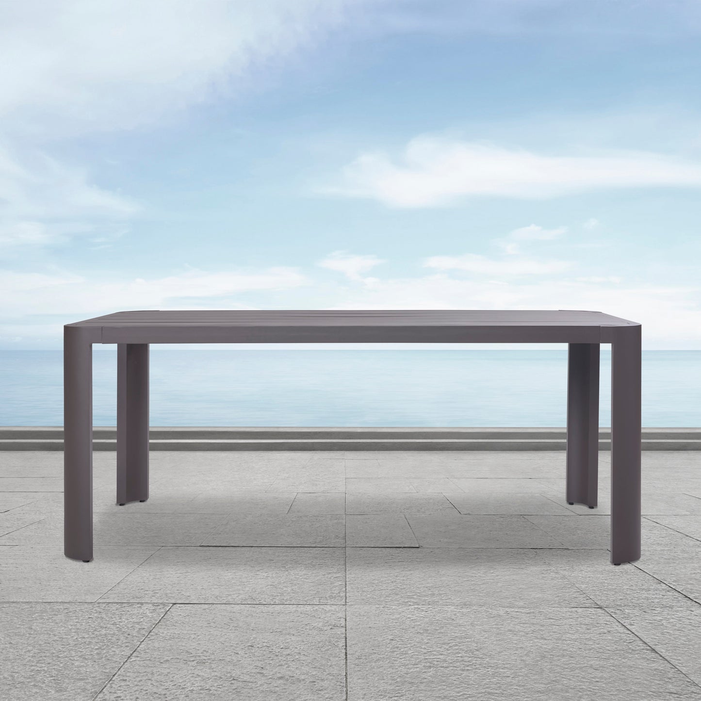 Table de salle à manger d'extérieur Sedona 74 po, aluminium bronze