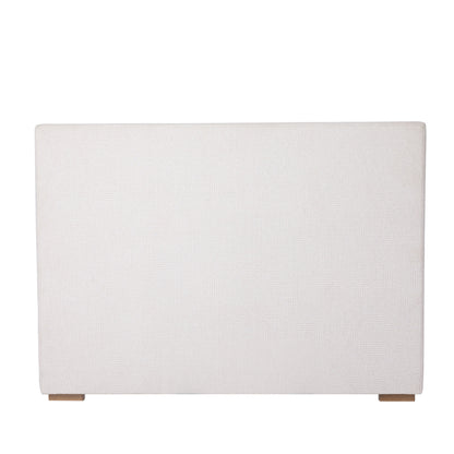 Lit à panneaux tissés texturés JoJo Fletcher Luciano, taille King, couleur crème