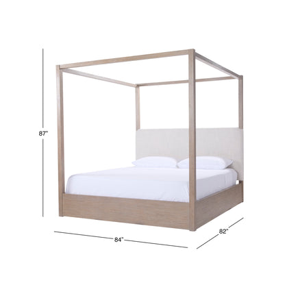 Lit King JoJo Fletcher Bronte avec baldaquin