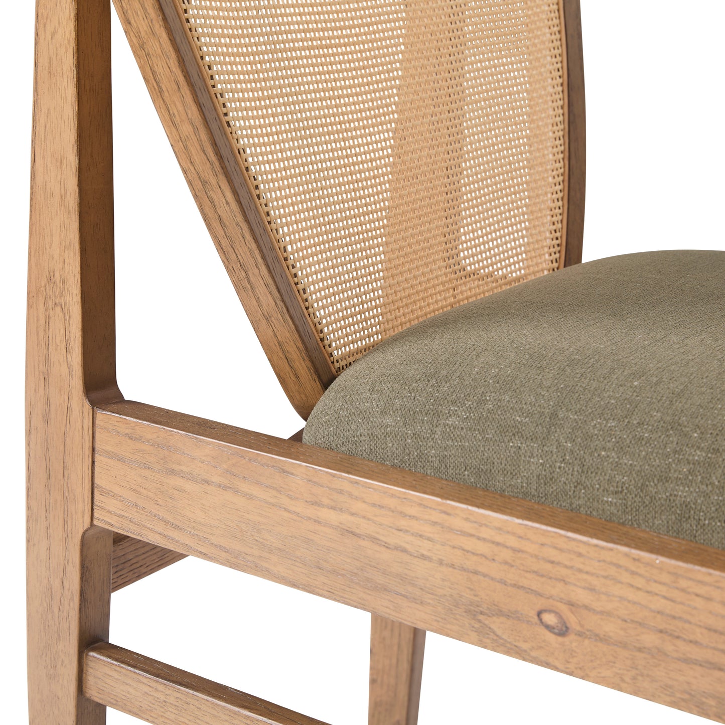 Chaise Prague à dossier en rotin, lot de 2