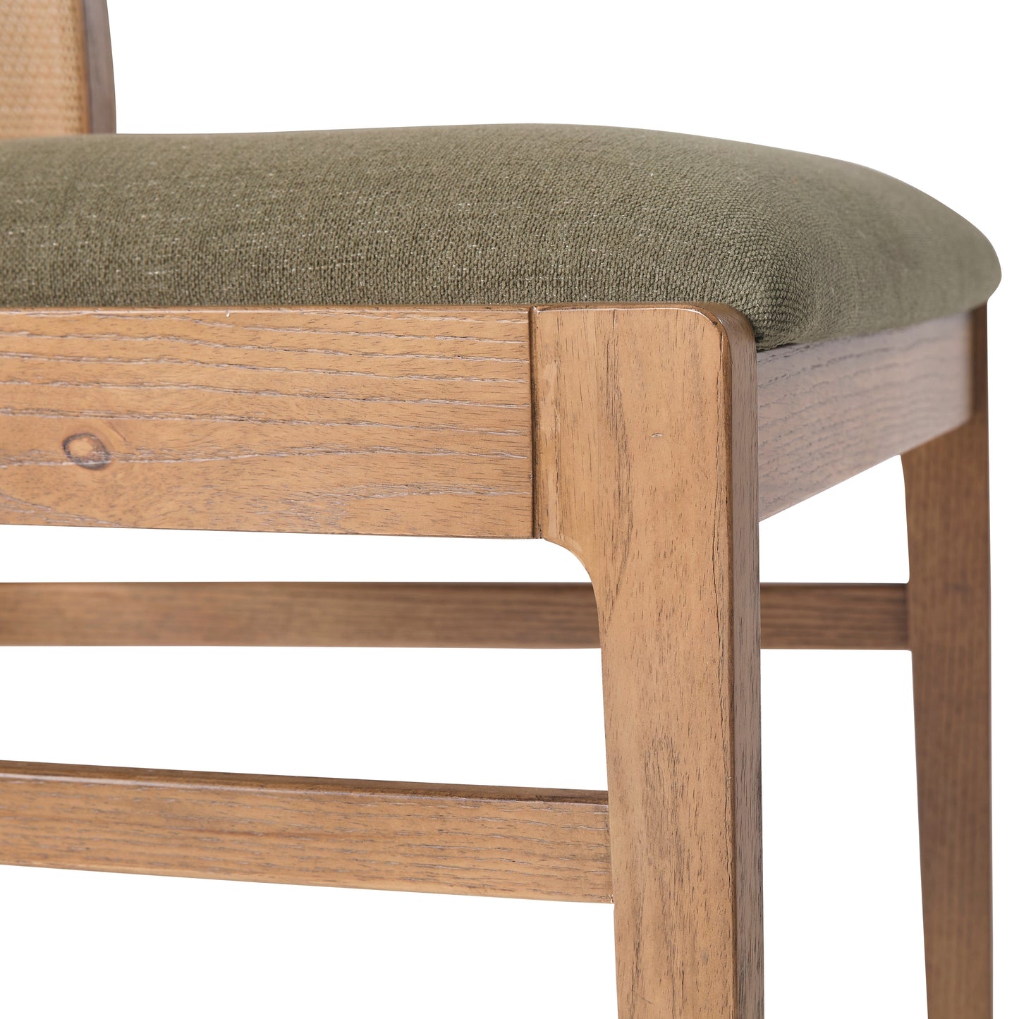 Chaise Prague à dossier en rotin, lot de 2