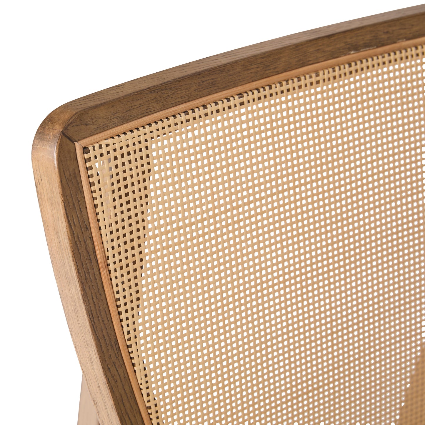 Chaise Prague à dossier en rotin, lot de 2