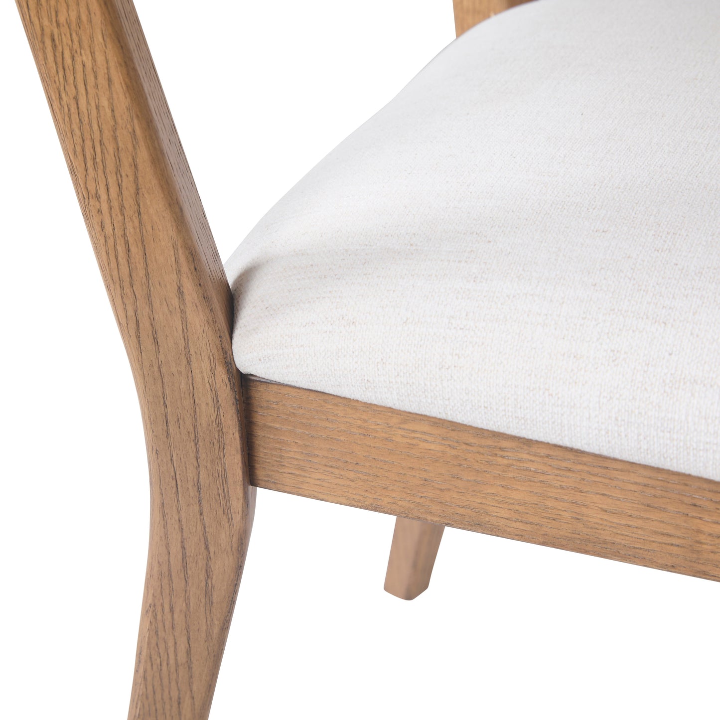 Ensemble de 2 chaises d'appoint Prague, couleur crème