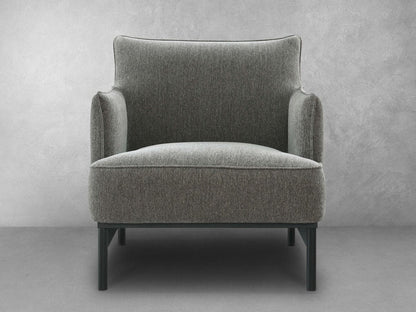 Fauteuil d'appoint Gatsby en tissu gris