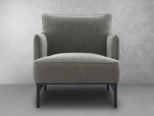 Fauteuil d'appoint Gatsby en tissu gris