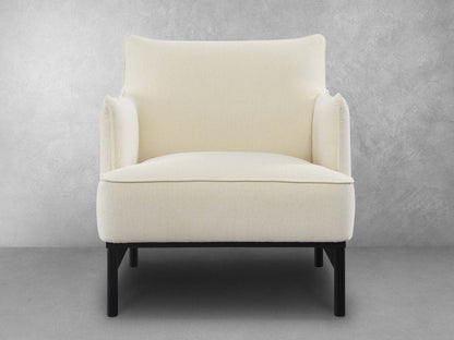 Fauteuil d'appoint Gatsby en tissu - Ivoire
