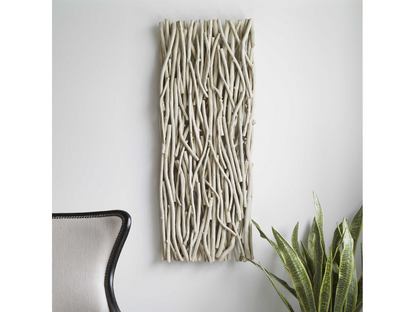 Décoration murale en bois blanchi véritable Abbyson Home