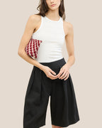 Petite pochette Gigi à double tissage | Lychee