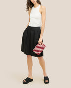 Petite pochette Gigi à double tissage | Lychee