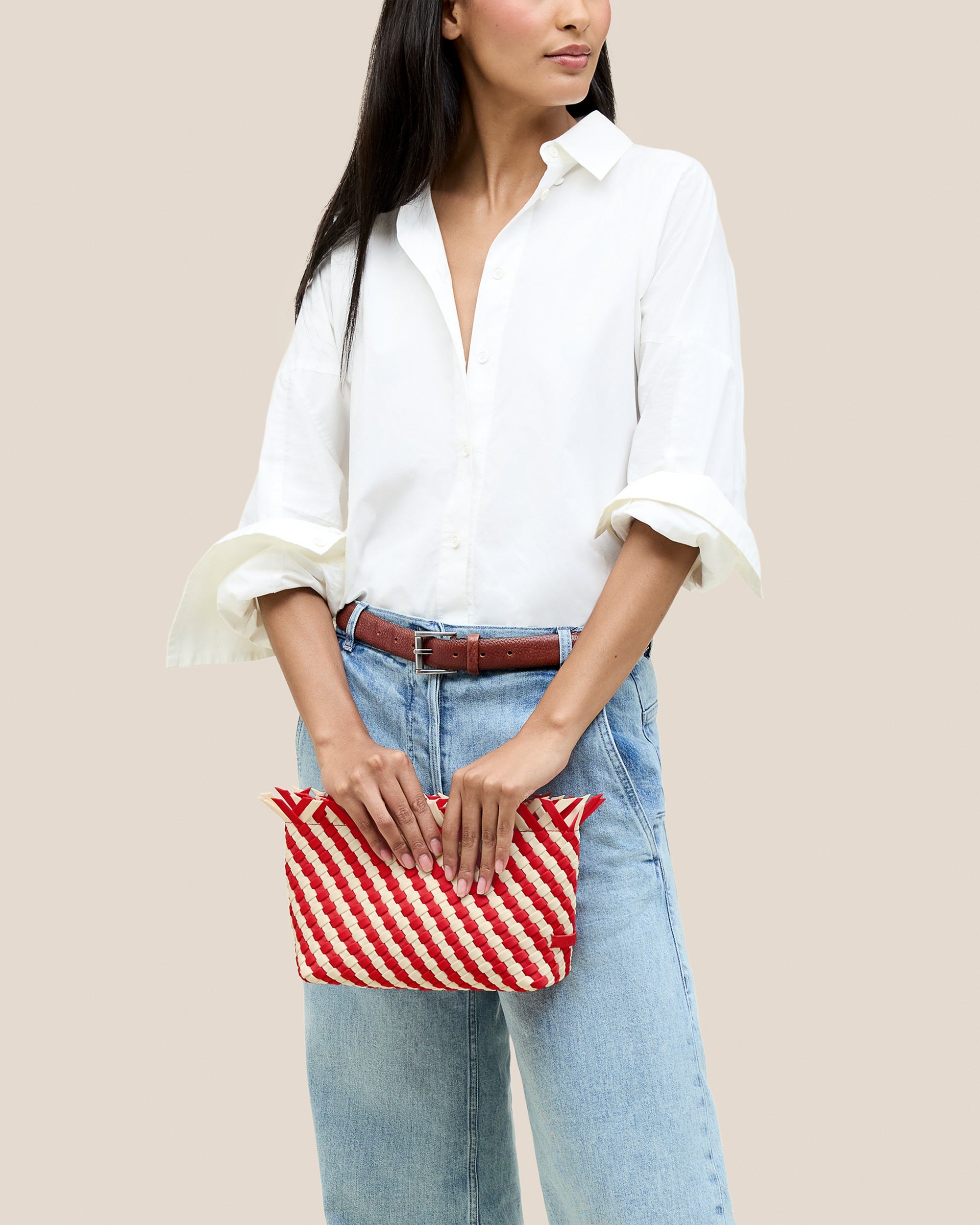 Pochette Havana rayée | Amalfi