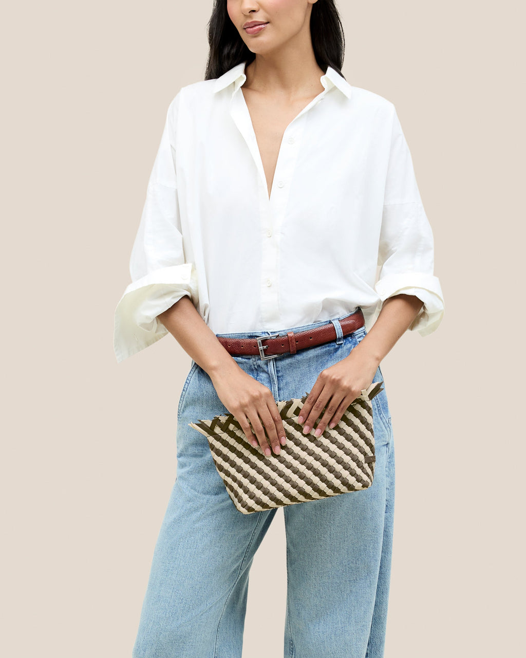 Pochette Havana rayée | Carrara