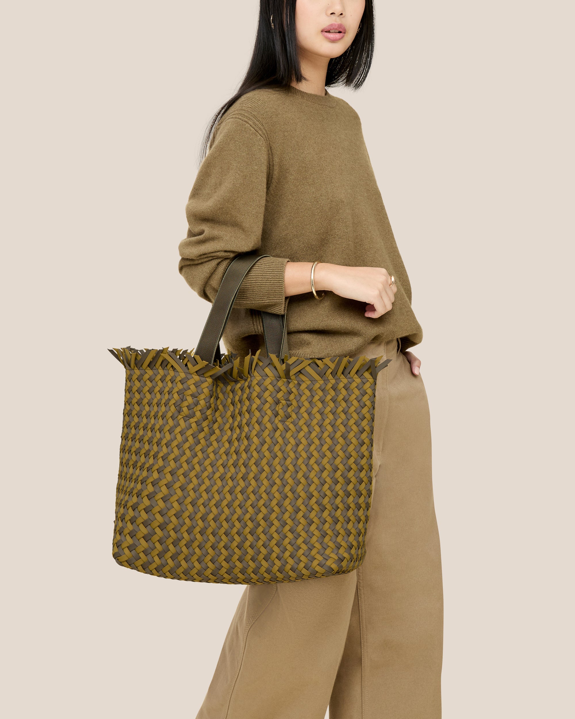Grand sac fourre-tout Havana Basketweave | Palma