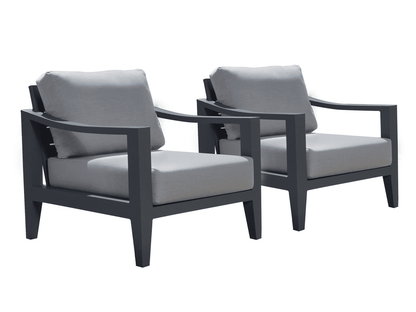 Fauteuil Hyland Hills (lot de 2) - Gris