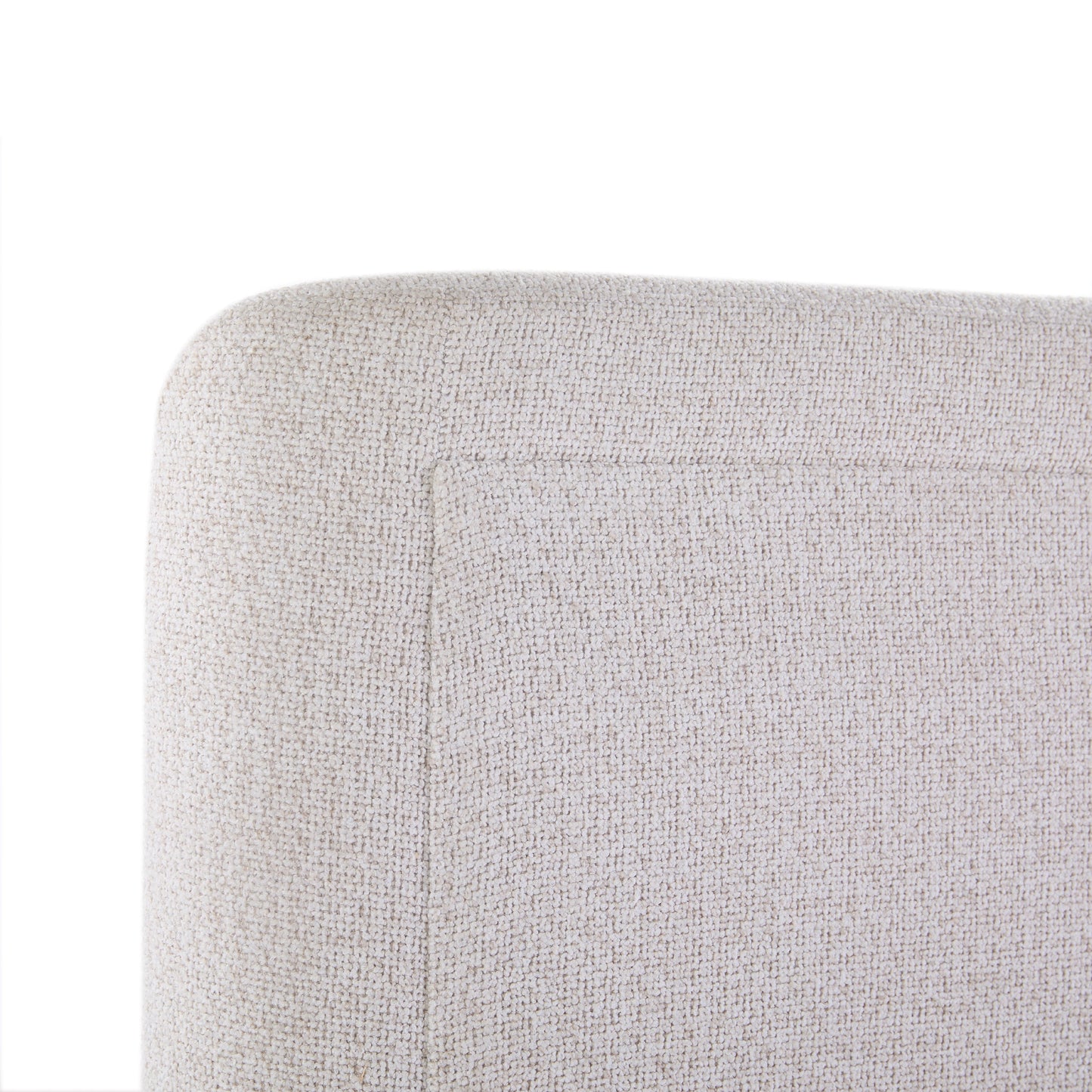 Lit traîneau tissé texturé Luciano de JoJo Fletcher, taille King, couleur crème