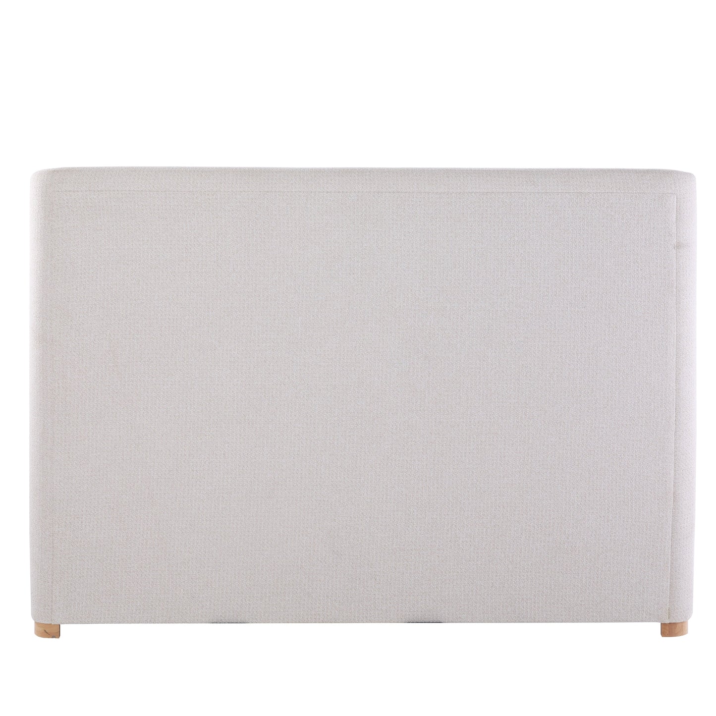 Lit traîneau tissé texturé Luciano de JoJo Fletcher, taille King, couleur crème