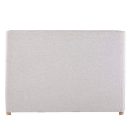 Lit traîneau tissé texturé Luciano de JoJo Fletcher, taille King, couleur crème