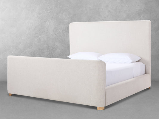 Lit traîneau tissé texturé Luciano de JoJo Fletcher, taille Queen, couleur crème