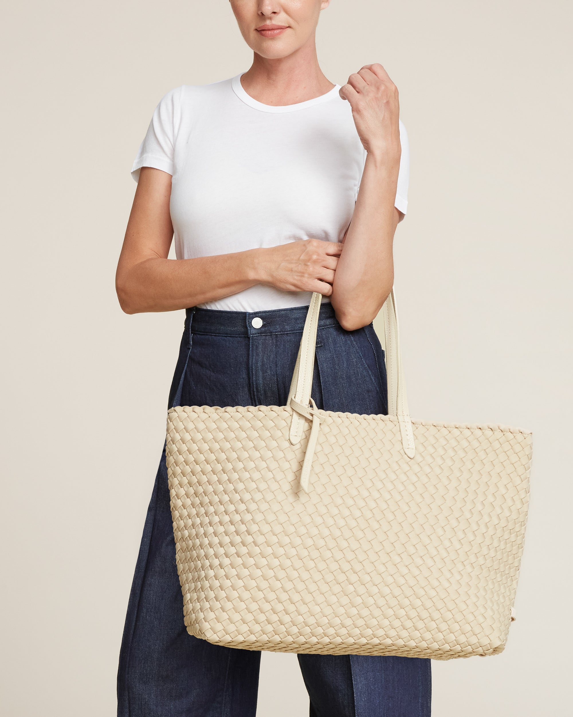 Grand sac fourre-tout Jetsetter | Écru