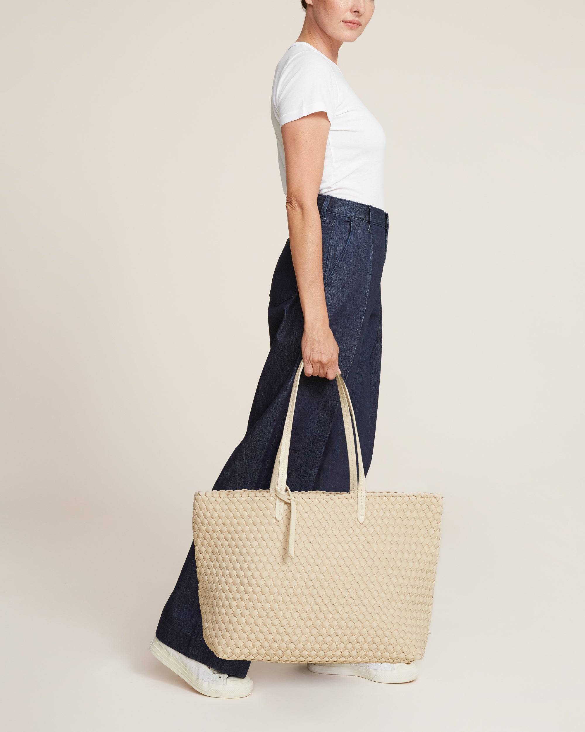 Grand sac fourre-tout Jetsetter | Écru