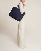 Grand sac fourre-tout Jetsetter | Bleu encre