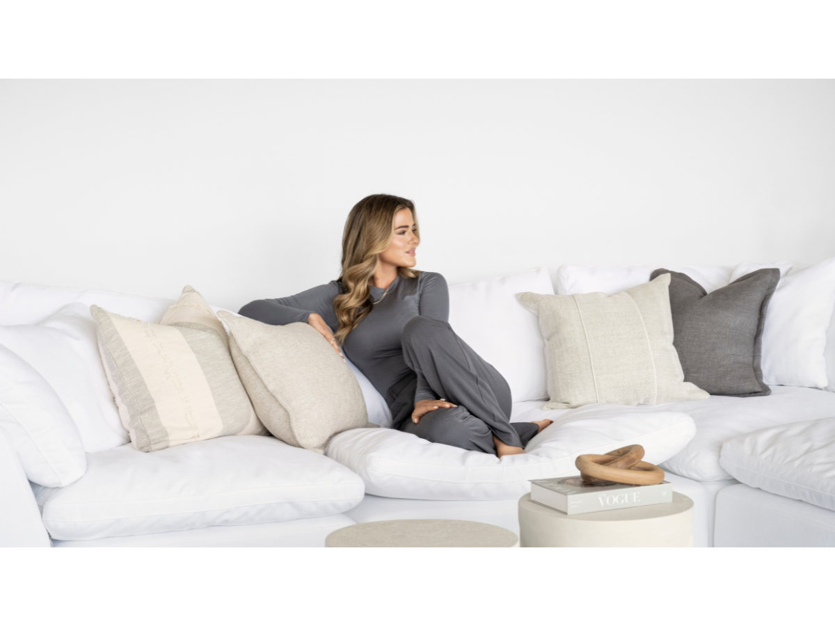 Canapé 3 pièces JoJo Fletcher Luxe en plumes et duvet