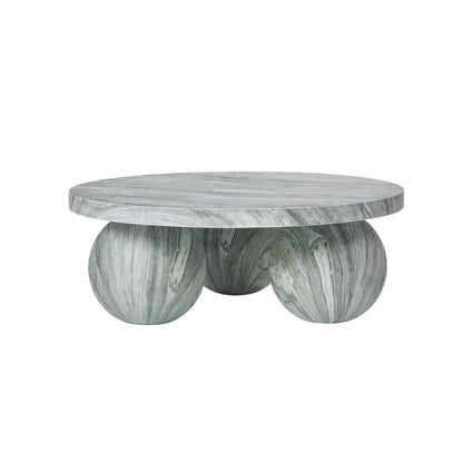 Table basse JoJo Fletcher Cosmo en faux marbre vert