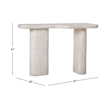 Table basse en faux travertin de Vienne