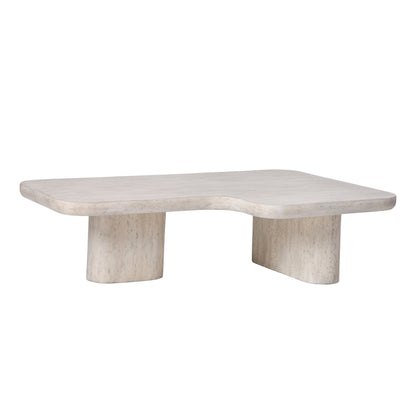 Table basse Vienne en faux travertin