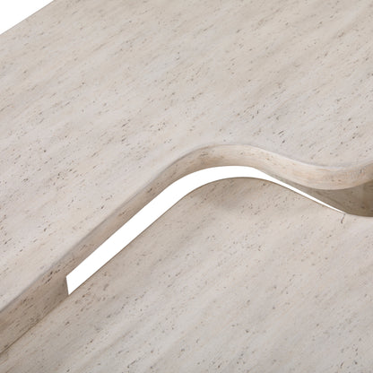 Table basse Vienne en faux travertin