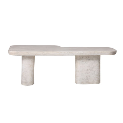 Table basse Vienne en faux travertin