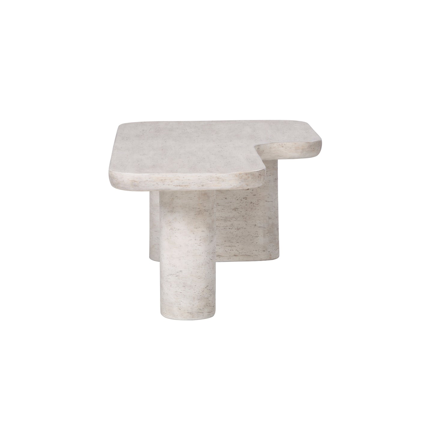 Table basse Vienne en faux travertin