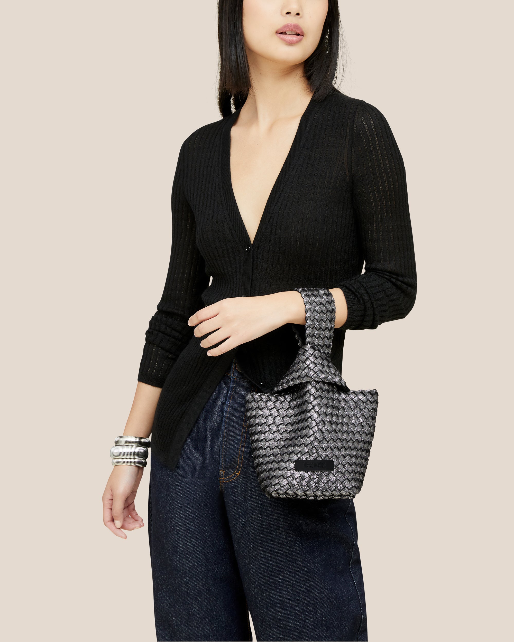 Pochette Kyoto Métallique | Titane