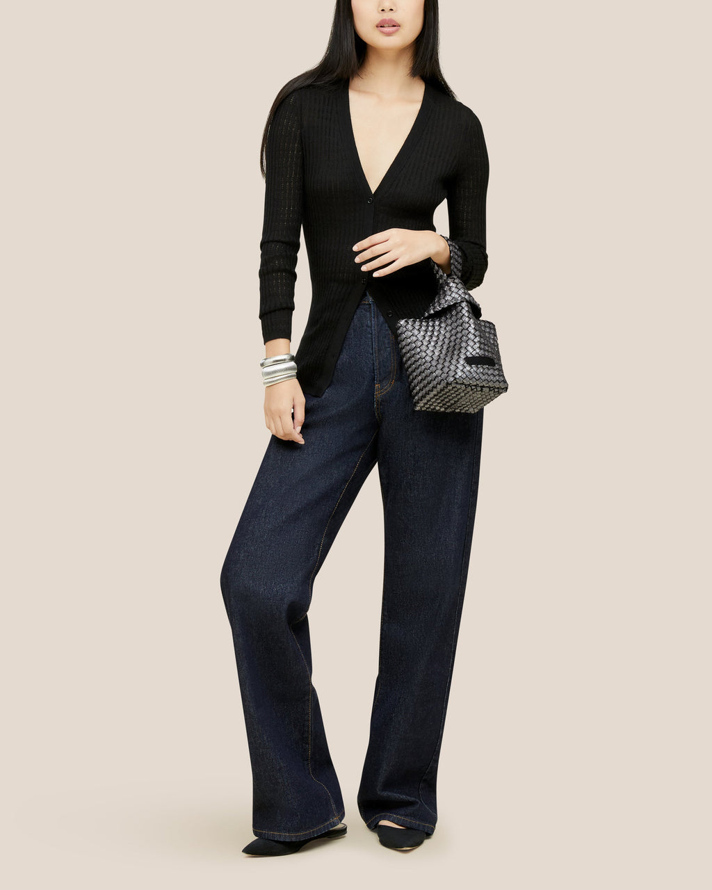 Pochette Kyoto Métallique | Titane