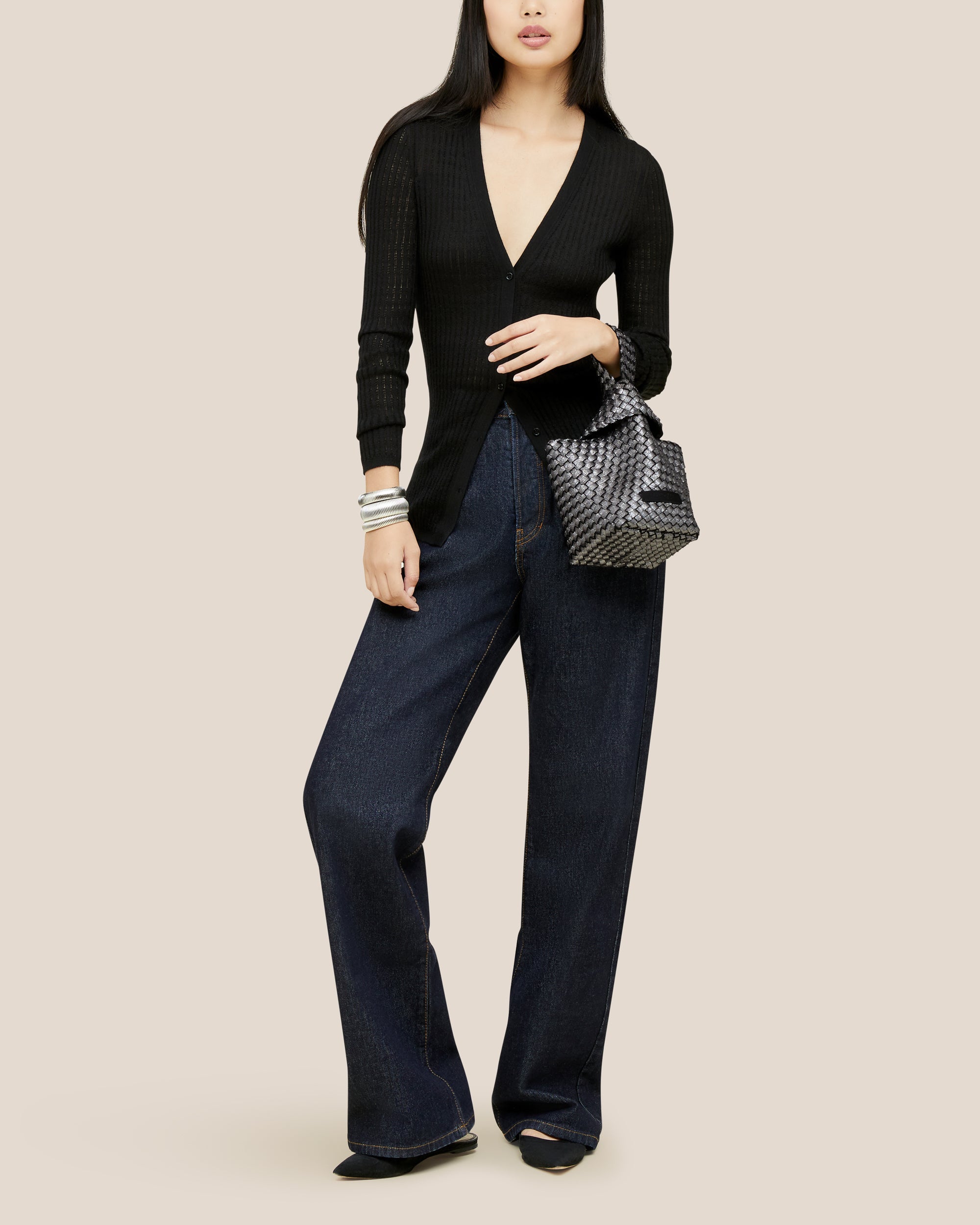 Pochette Kyoto Métallique | Titane