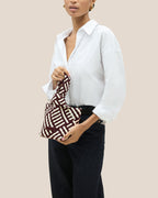 Pochette Kyoto à rayures géométriques | Roma