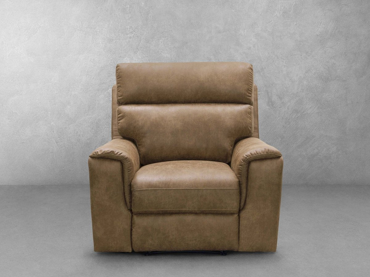 Fauteuil inclinable Lawrence en tissu - Camel