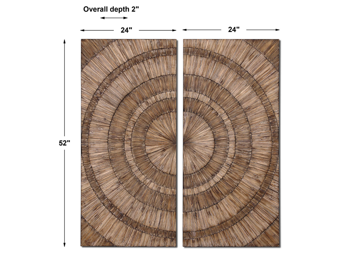 Décoration murale en bois Abbyson Home Leonidas