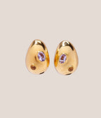 Boucles d'oreilles Mini Arp Lizzie Fortunato | Cloutées en or
