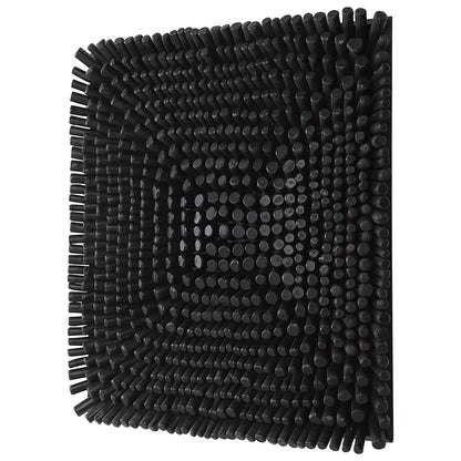 Panneau mural en bois noir Abbyson Home Portside