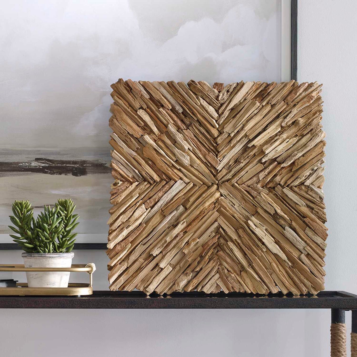 Décoration murale en bois flotté Abbyson Home Outland
