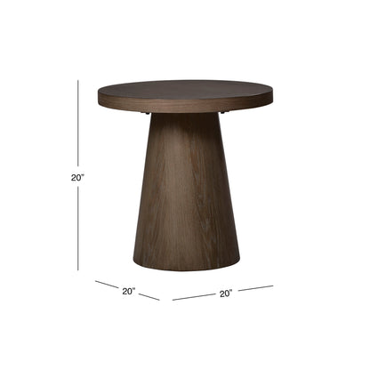 Table d'appoint Oliver, marron