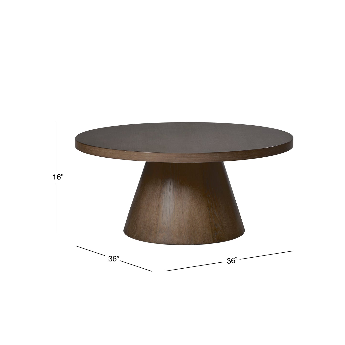 Table basse Oliver, marron