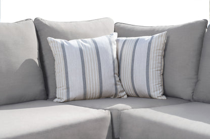 Canapé d'angle d'extérieur Marilla - Gris (sans table basse)